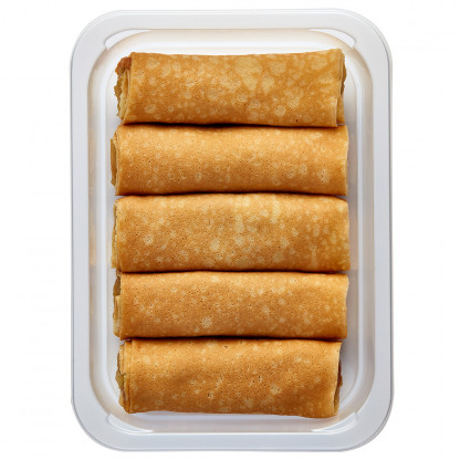 Налисники з маком, вишнями та яблуками (готова страва) зображення 2