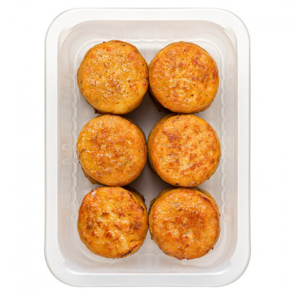 Котлети з лосося та тілапії, смажені, (готова страва) зображення 2