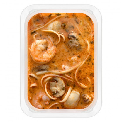 Суп «Том Ям» з морепродуктами та локшиною (готова страва) зображення 2