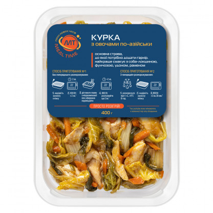 Курка з овочами по-азійськи (готова страва) зображення