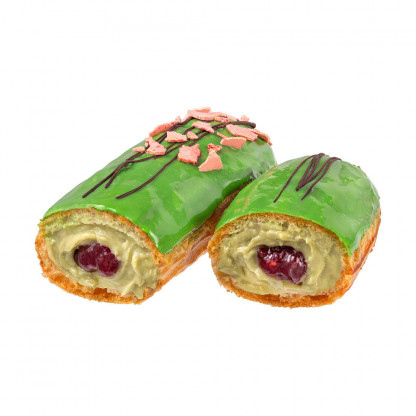 Эклер «Фисташка с малиной» изображение