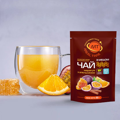Чай "Маракуя з апельсином" без доданого цукру, з медом (12 шт) зображення 3