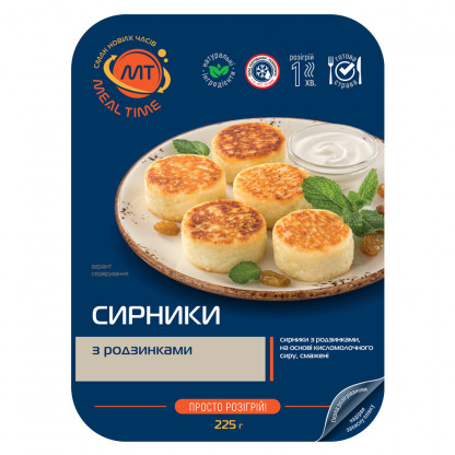 Сирники з родзинками, смажені (готова страва) зображення