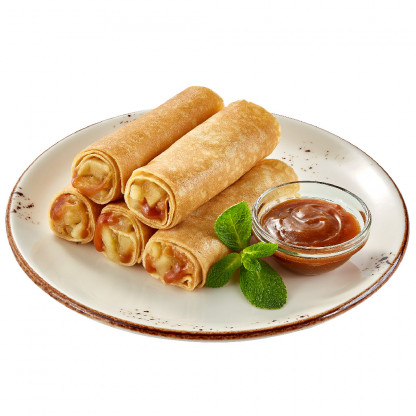 Блинчики с яблоками и соленой карамелью (готовое блюдо) изображение 3