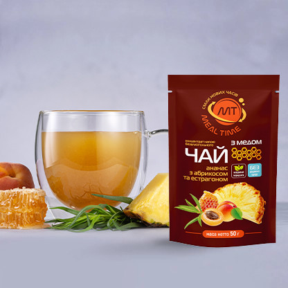 Чай "Ананас з абрикосом та естрагоном" без доданого цукру, з медом зображення 3