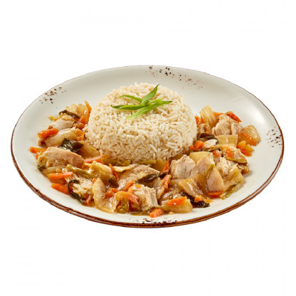 Курка з овочами по-азійськи (готова страва) зображення 3