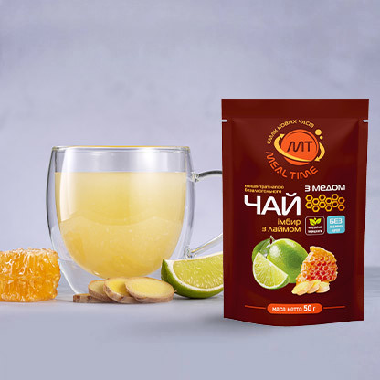 Чай "Імбир з лаймом" без доданого цукру, з медом (12 шт) зображення 3